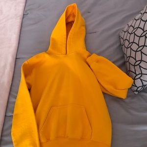 Yellow hoodie